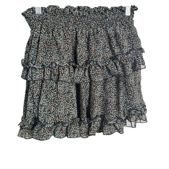 5 for $40 SALE! 
Vestique Colorful Short Ruffled Two Tiered Lined Mini Skirt S - Picture 2 of 12